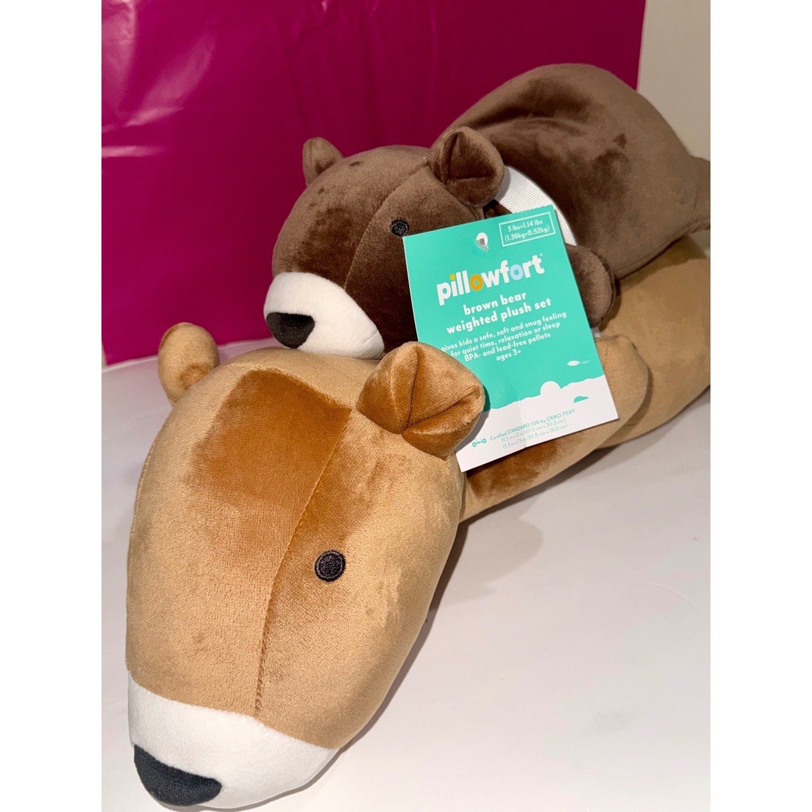 Pillowfort Weighted Bear Plush Set Mommy & Baby Pillowfort Weighted Bear Plush Set Mommy & Baby