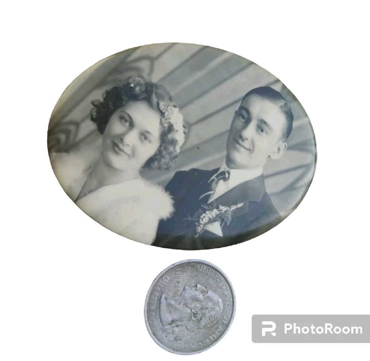 ART DECO 1920’s BEAUTIFUL WEDDING COUPLE Celluloid MIRROR ART DECO 1920’s BEAUTIFUL WEDDING COUPLE Celluloid MIRROR