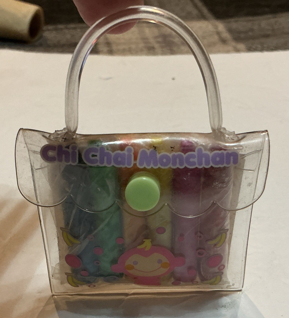 A Rare HTF Vintage 2007 Sanrio Chi Chai Monchan Mini Crayons 2.75” X 2.75” A Rare HTF Vintage 2007 Sanrio Chi Chai Monchan Mini Crayons 2.75” X 2.75”