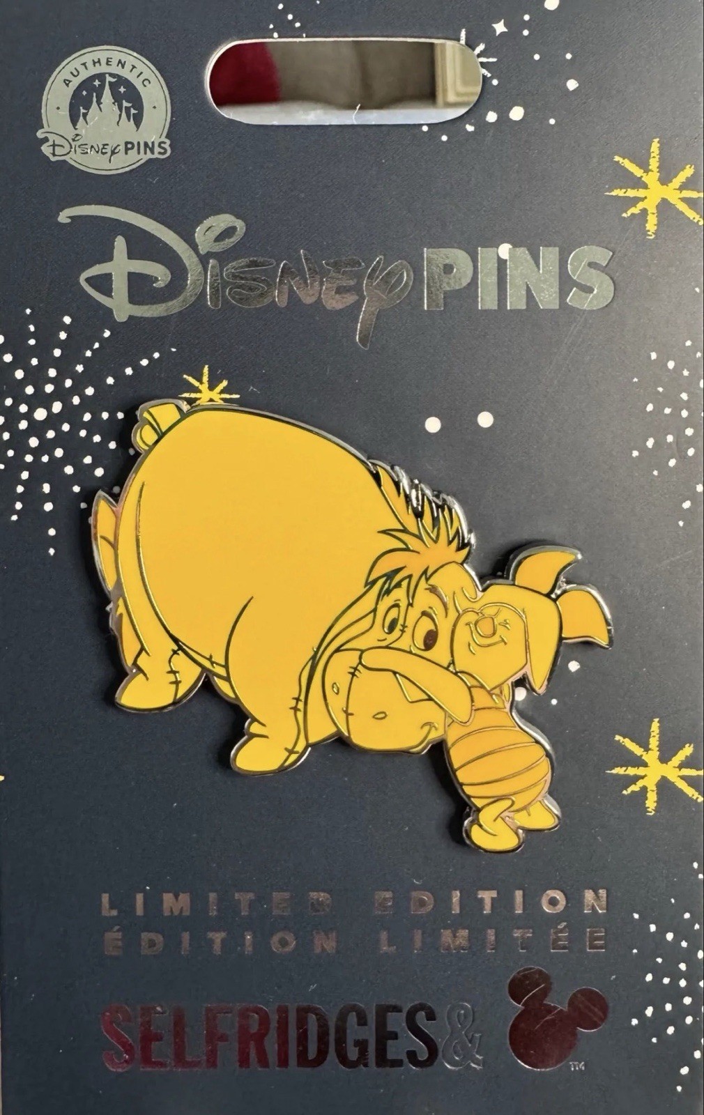 Disney Selfridges Winnie the Pooh Piglet & Eeyore Exclusive Jumbo Pin LE 1500 Disney Selfridges Winnie the Pooh Piglet & Eeyore Exclusive Jumbo Pin LE 1500
