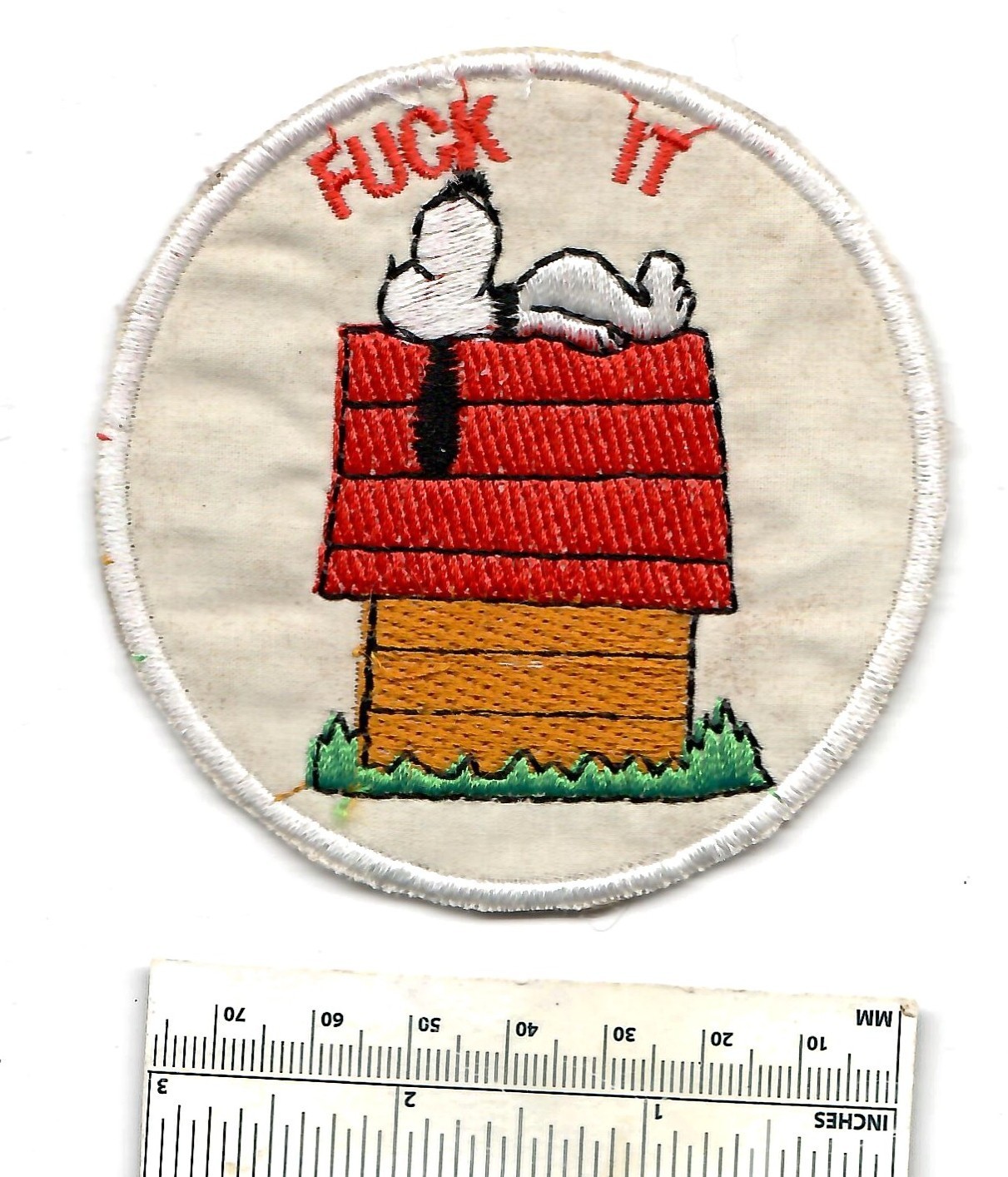 Vietnam War F*** IT SNOOPY USAF Us Army Navy USMC Shoulder Patch Vintage Nam Vietnam War F*** IT SNOOPY USAF Us Army Navy USMC Shoulder Patch Vintage Nam