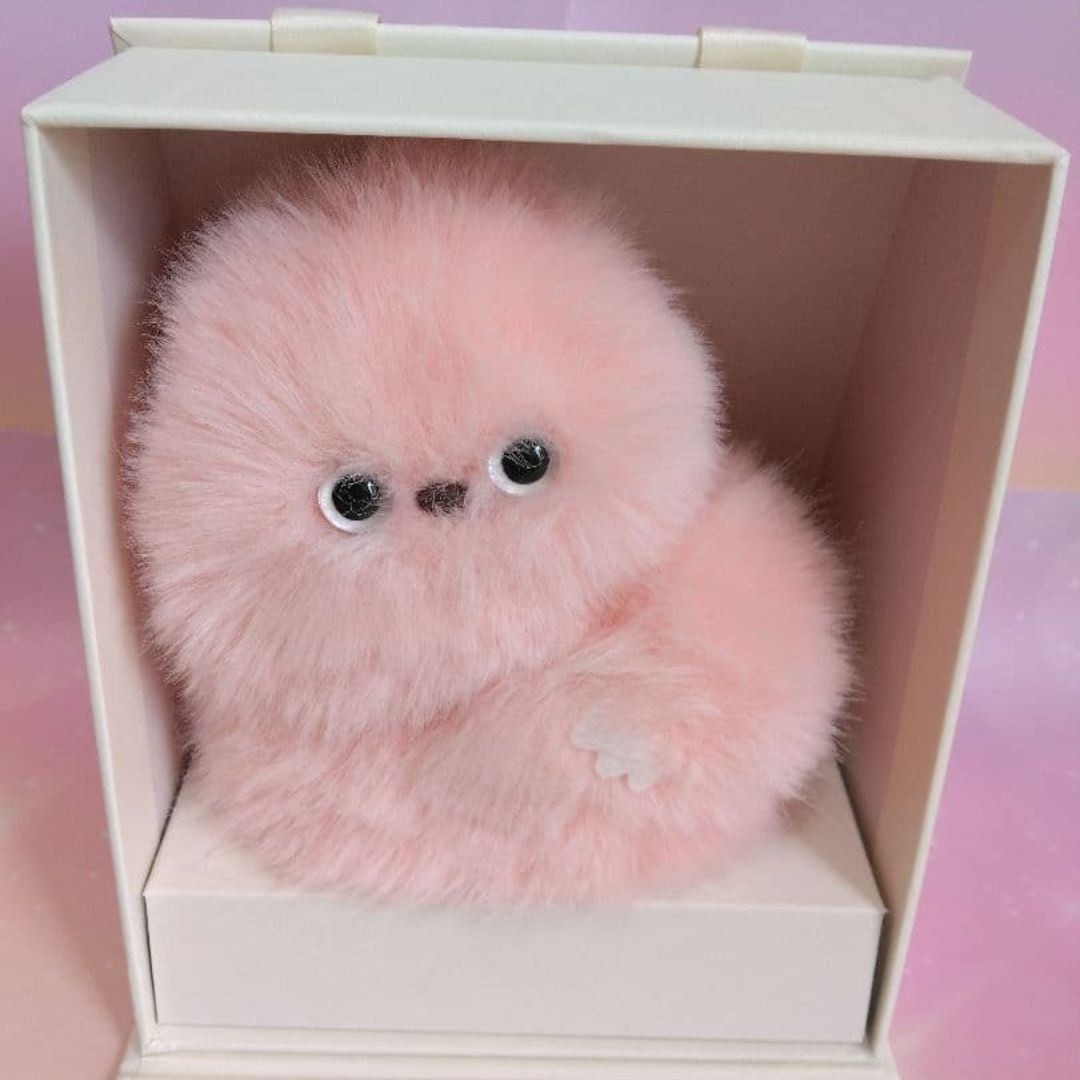 Mirumi TOKYO Charm Robot Plush Pink Fluffy Cute Yukai Engineering Japan 5.51"