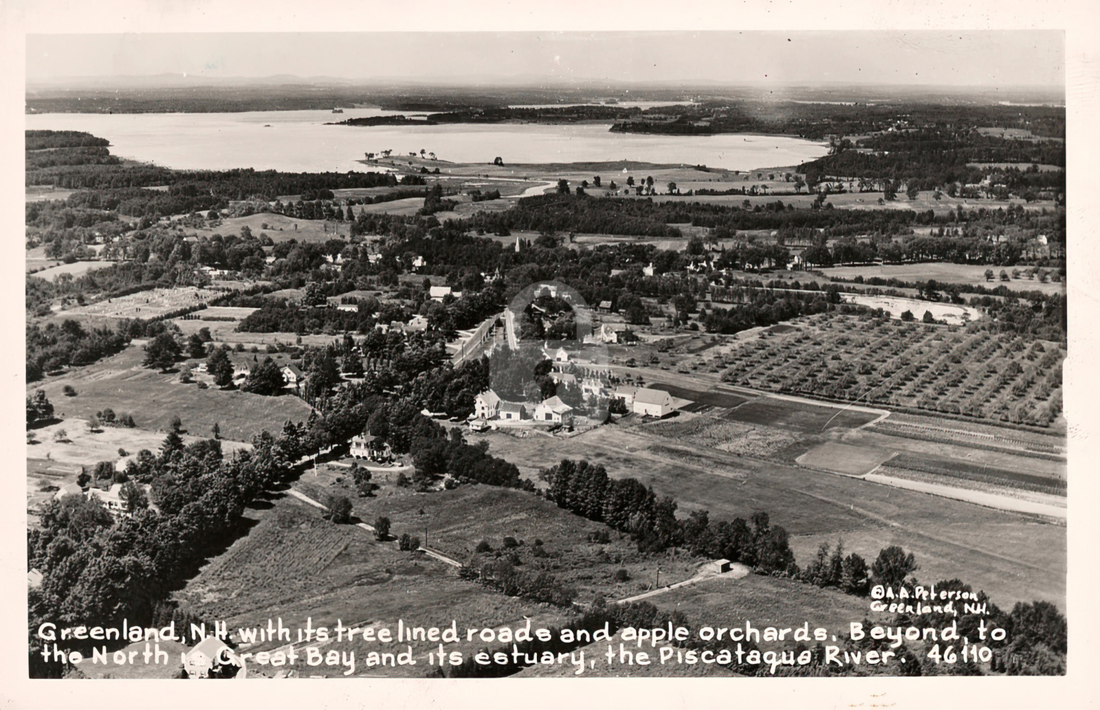 Greenland NH Churches Library & Central School 1949 RPPC Photo Postcard COPY Greenland NH Churches Library & Central School 1949 RPPC Photo Postcard COPY