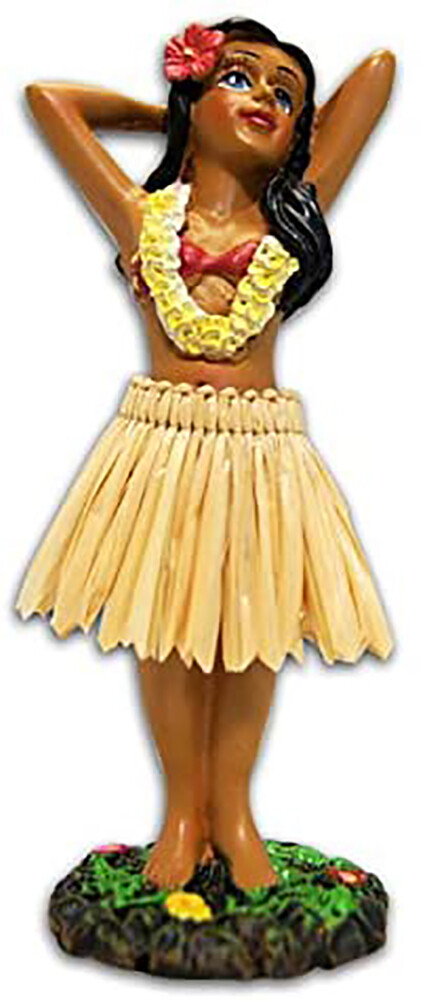 KC Hawaii Hula Girl Posing Mini Dashboard Doll 4.4"