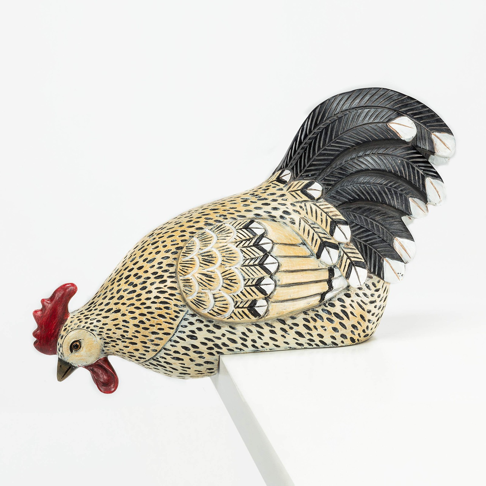 Abbott Collection Peering Rooster Beige Black Abbott Collection 12 Long Jade