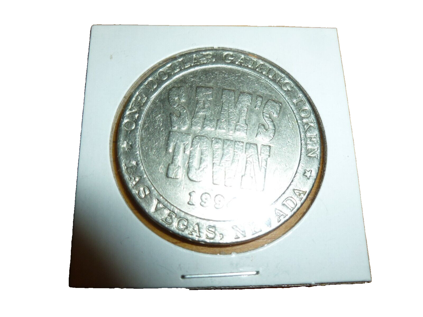 Sams Town Las Vegas 1994 One Dollar Gaming Token Silver Tone Casino Coin NV