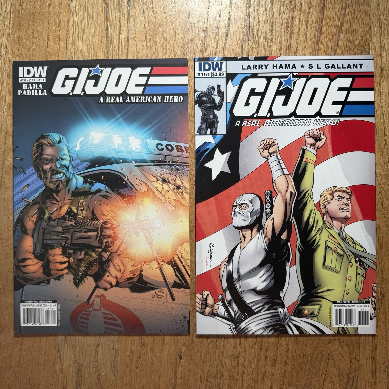G.I.JOE Real American Hero #157 Cvr A #161 Cvr B HTF IDW Comics 2010 NM-