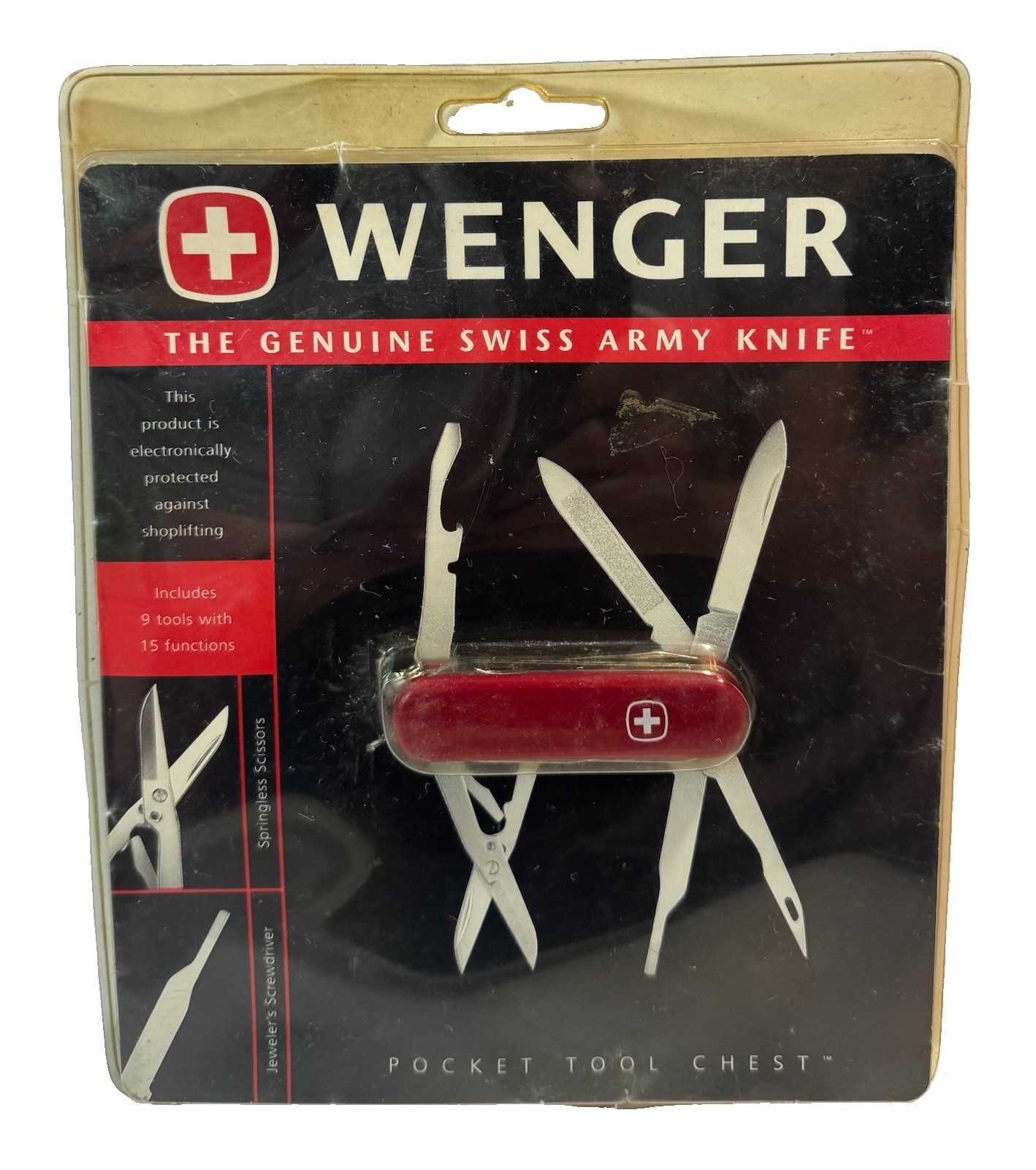 Vintage Wenger Pocket Tool Chest Swiss Army Knife Red 9 Tools New Sealed 1995 Vintage Wenger Pocket Tool Chest Swiss Army Knife Red 9 Tools New Sealed 1995
