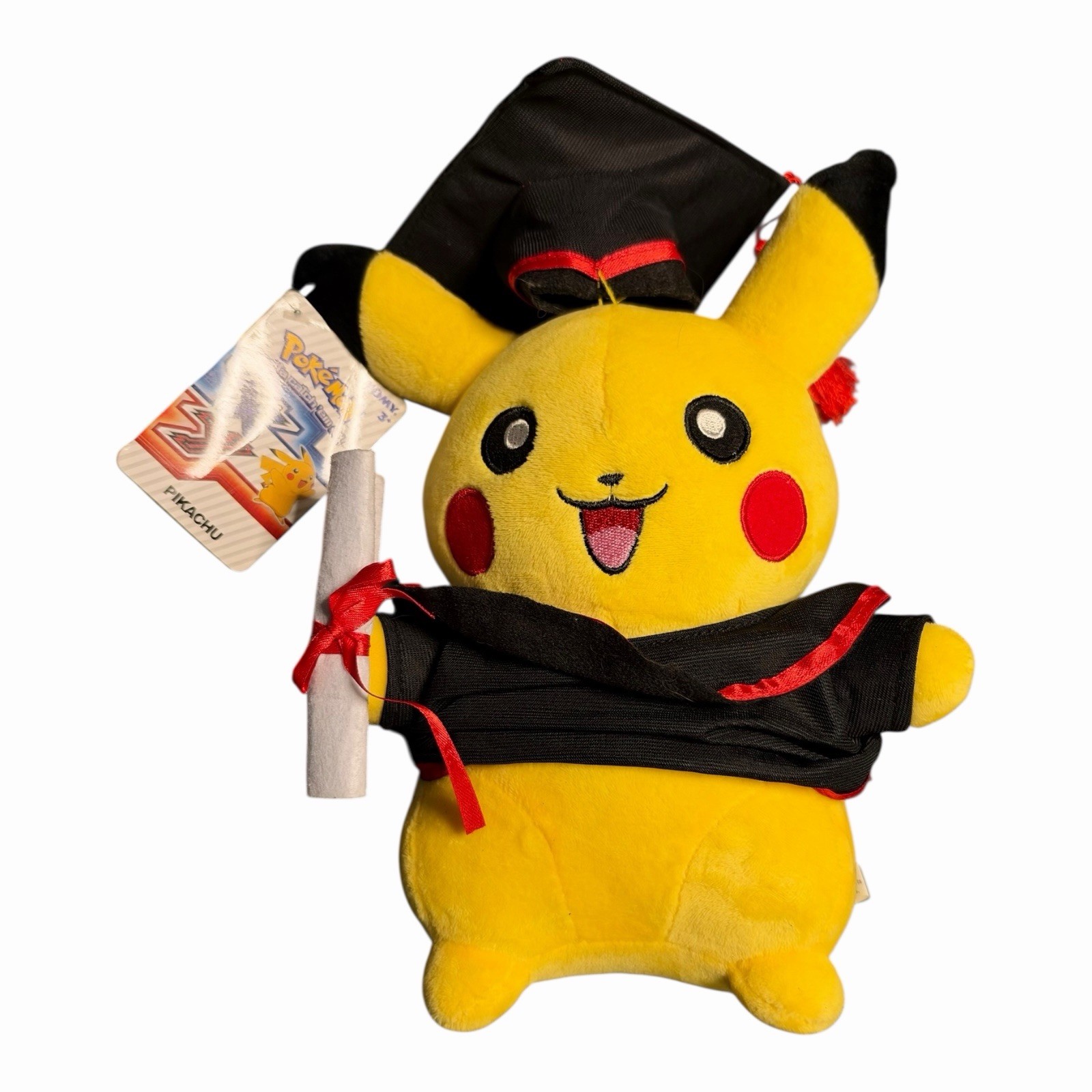 Pokemon Center Graduation Pikachu Plush Toy Male NWT XY Generation