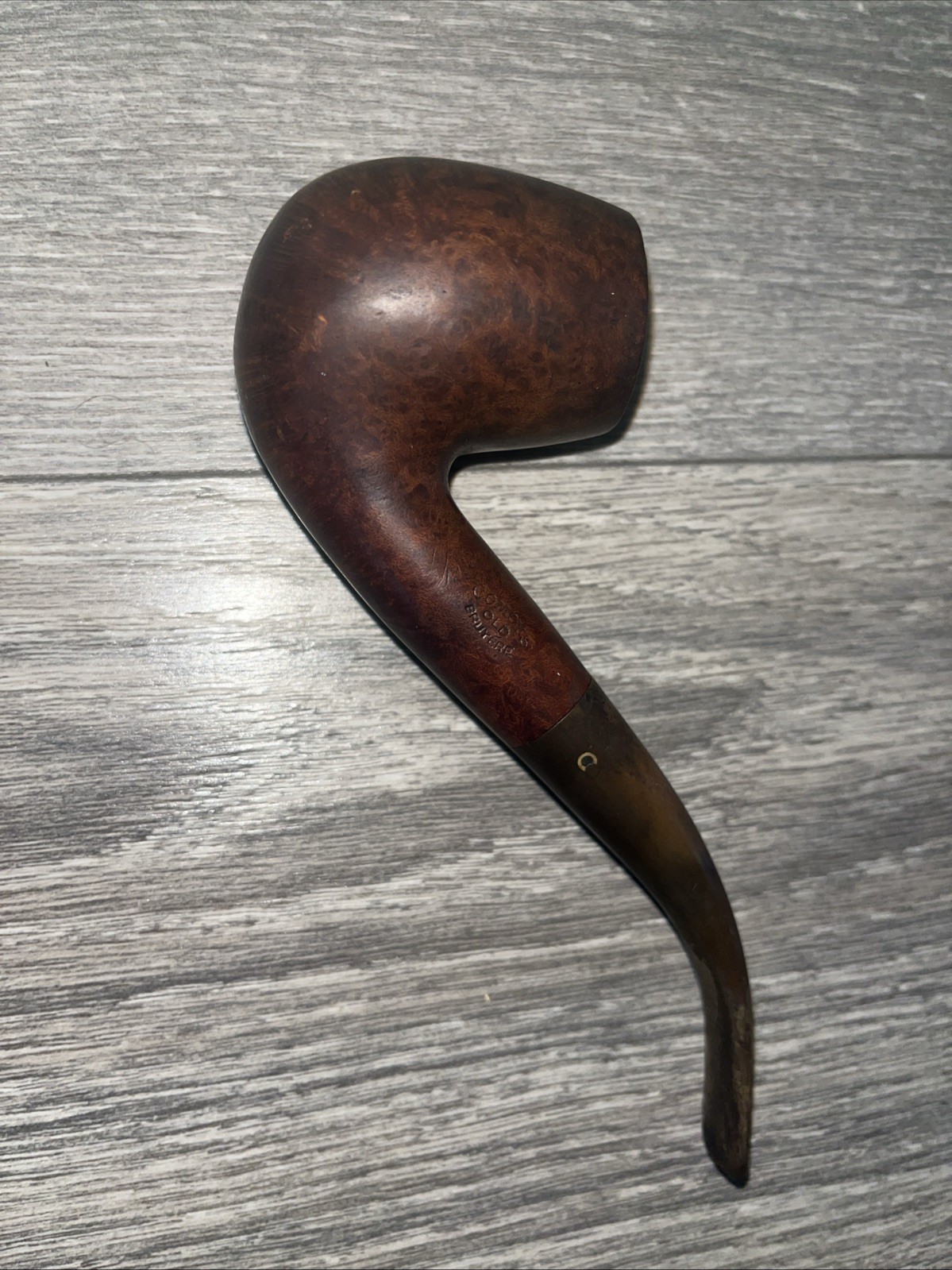 Vintage Comoy's Old Bruyere Pipe London England #42 Pre 1980 Bent Billiard Rare