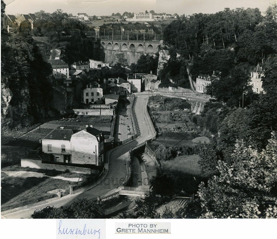 Luxembourg bird&amp;#039;s eye view art photo by G. Mannheim