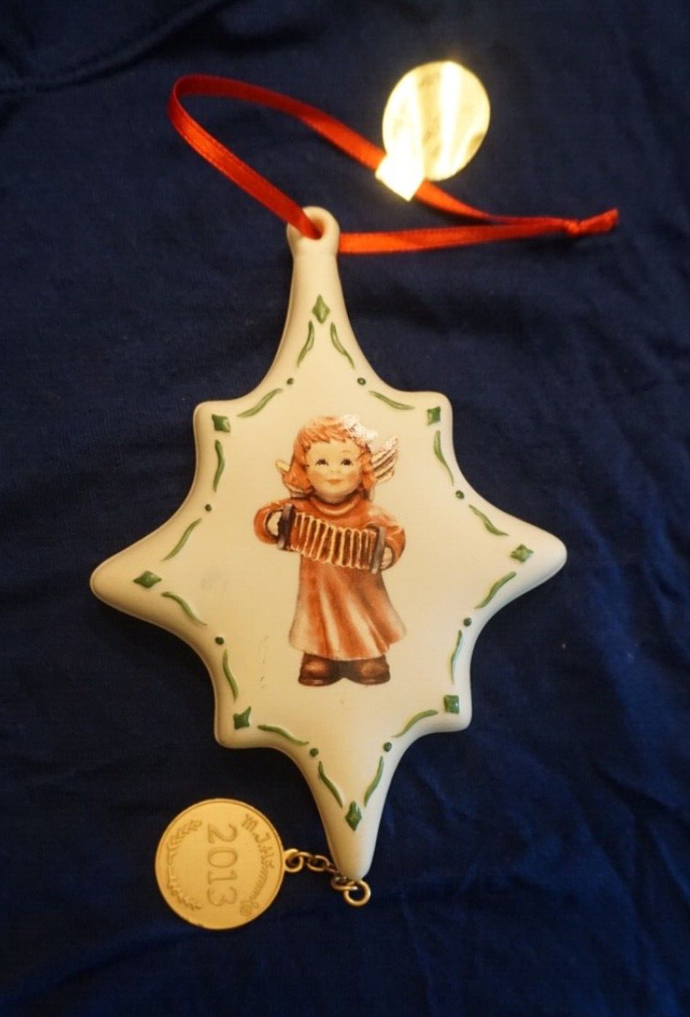 ADORABLE DANBURY MINT M J HUMMEL 2013 MILLENNIUM BLISS 5.5" ANGEL ORNAMENT ADORABLE DANBURY MINT M J HUMMEL 2013 MILLENNIUM BLISS 5.5" ANGEL ORNAMENT