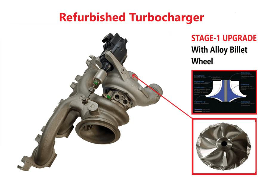 Turbocharger Remanufactured Stage-1 Upgraded BMW  BMW  3 / 4 / 5 / 6 / 7 / X4 /