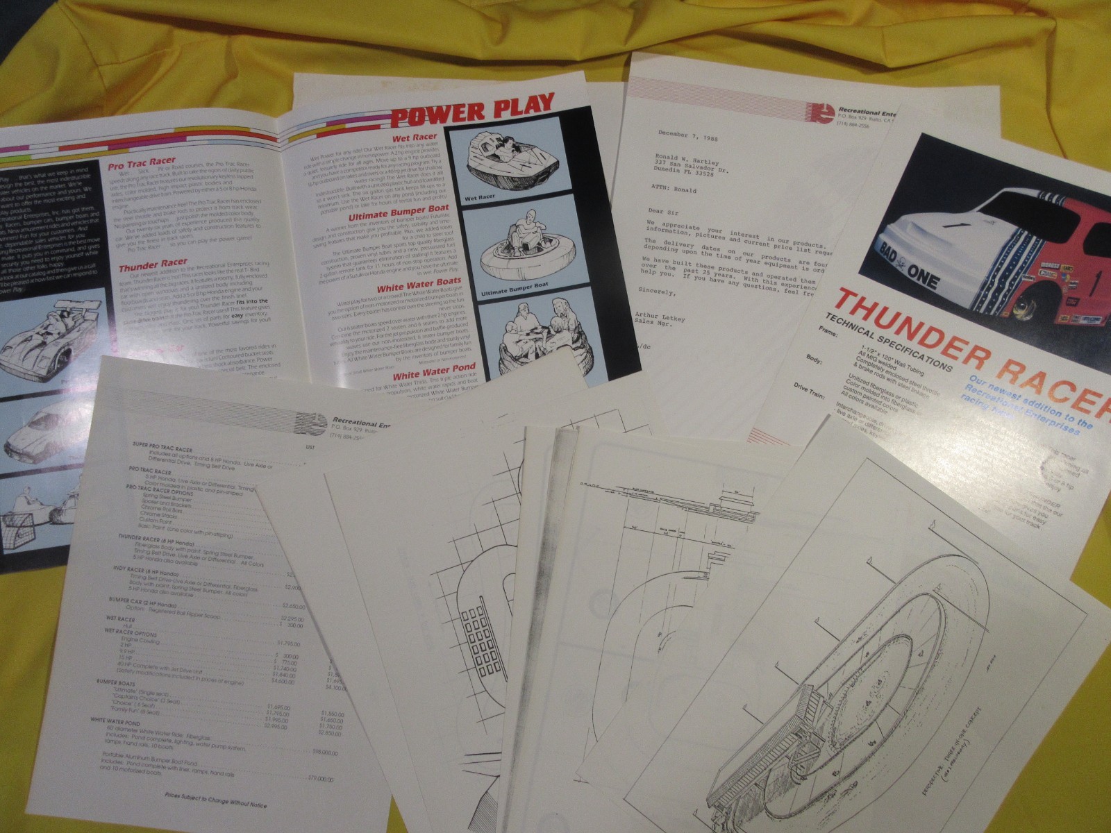 Power Play 1988 Amusement Ride Sales Pack – Bumper Boats, Go‑Karts & Track Plans Power Play 1988 Amusement Ride Sales Pack – Bumper Boats, Go‑Karts & Track Plans