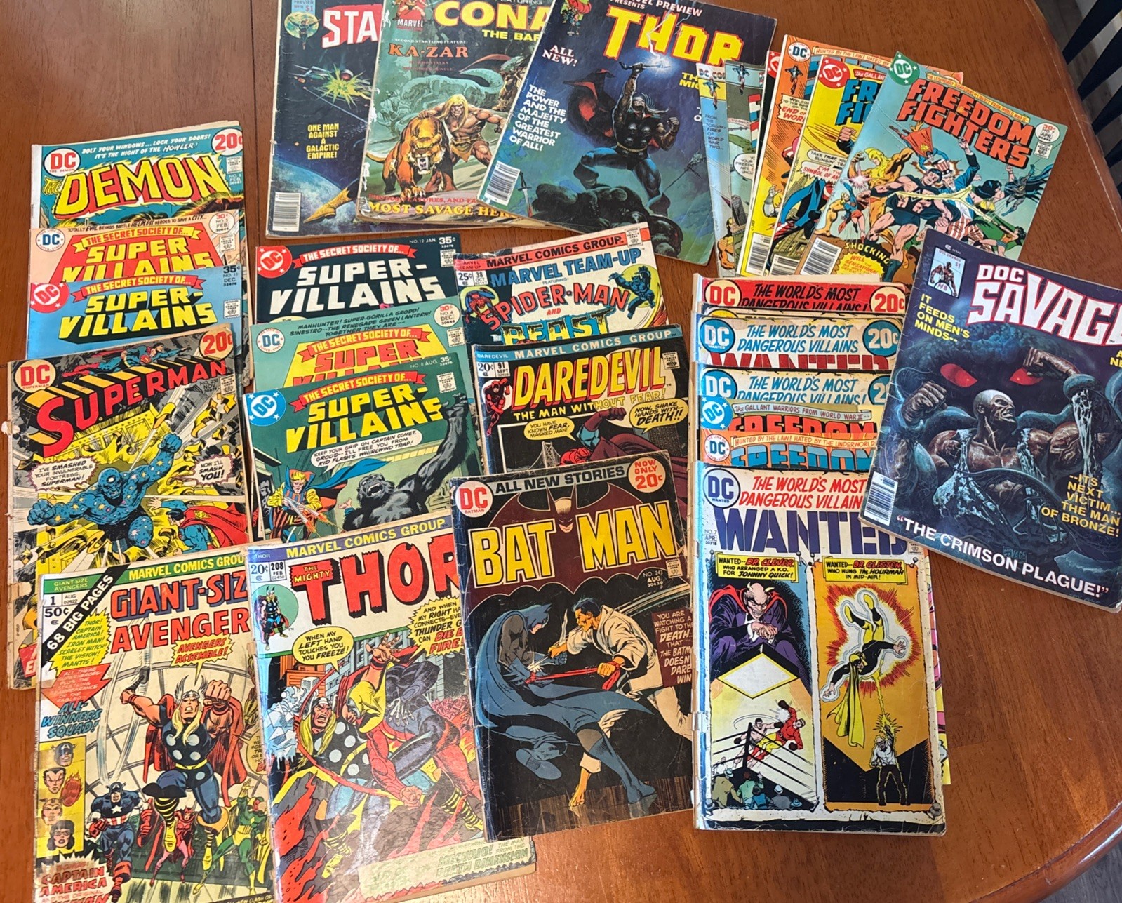 Lot Of 29 Low Grade Bronze Age Marvel DC Comics Thor Batman Star Lord Superman Lot Of 29 Low Grade Bronze Age Marvel DC Comics Thor Batman Star Lord Superman