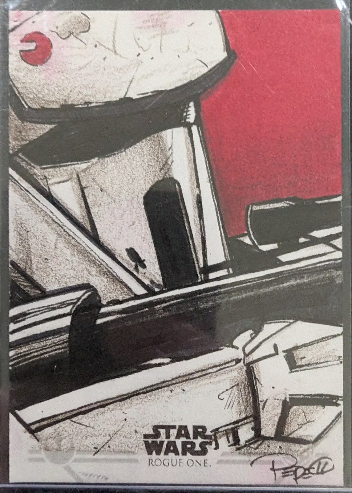 2016 Topps Rogue One Shoretrooper Darrin Pepe Sketch Card 2016 Topps Rogue One Shoretrooper Darrin Pepe Sketch Card