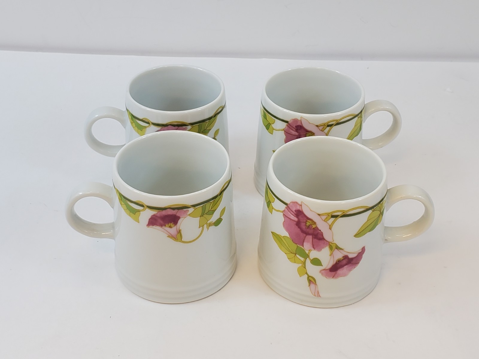 The Toscany Collection Morning Glory Portsmouth Coffee Mug Cup 3.5” VTG Japan