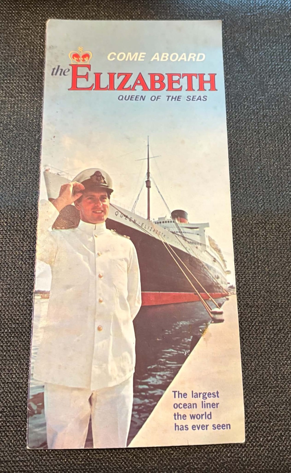 Paper Brochure Come Aboard the Elizabeth Queen of the Seas 1960s Paper Brochure Come Aboard the Elizabeth Queen of the Seas 1960s