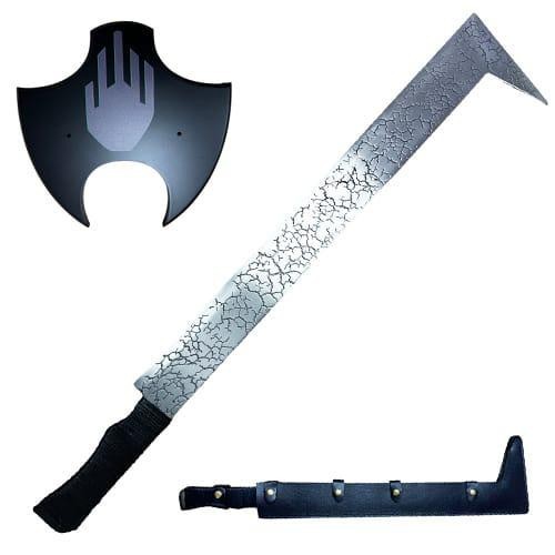 Uruk-hai Battle Scimitar Replica - Fantasy Movie Style Sword with Wall Plaque Uruk-hai Battle Scimitar Replica - Fantasy Movie Style Sword with Wall Plaque