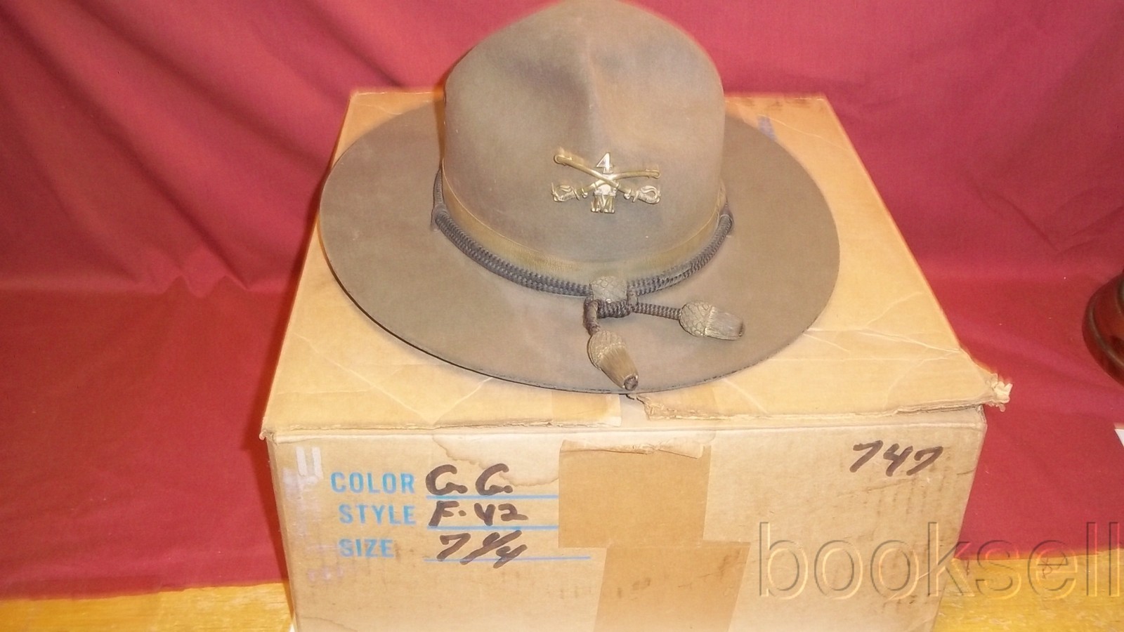 ORIGINAL AND RARE 1900S STETSON M1911 4TH CAVALRY M TROOP OFFICERS CAMPAIGN HAT ORIGINAL AND RARE 1900S STETSON M1911 4TH CAVALRY M TROOP OFFICERS CAMPAIGN HAT