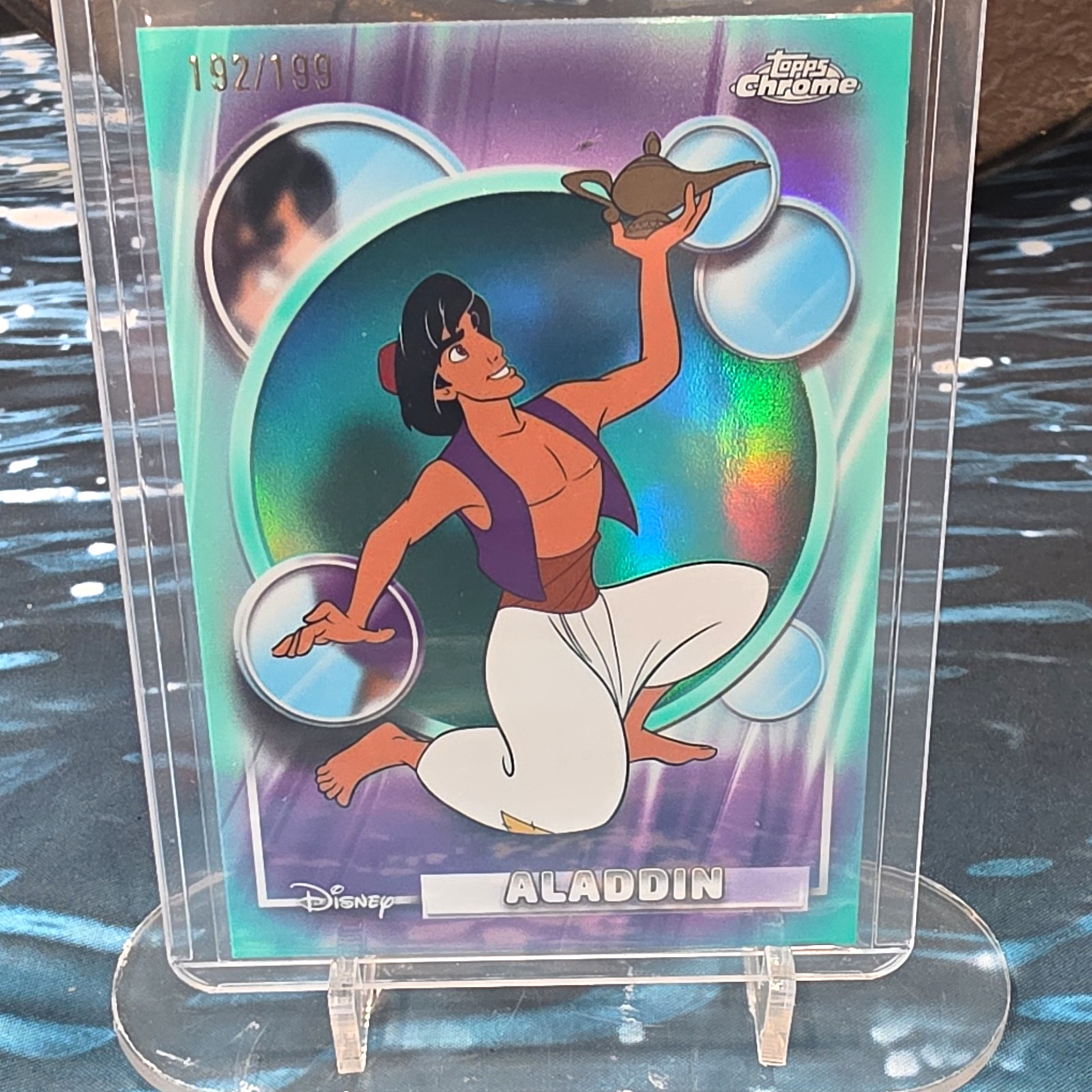 Topps 2026 Topps Chrome Disney Aladdin #81 192/199 Serial Numbered Topps 2026 Topps Chrome Disney Aladdin #81 192/199 Serial Numbered