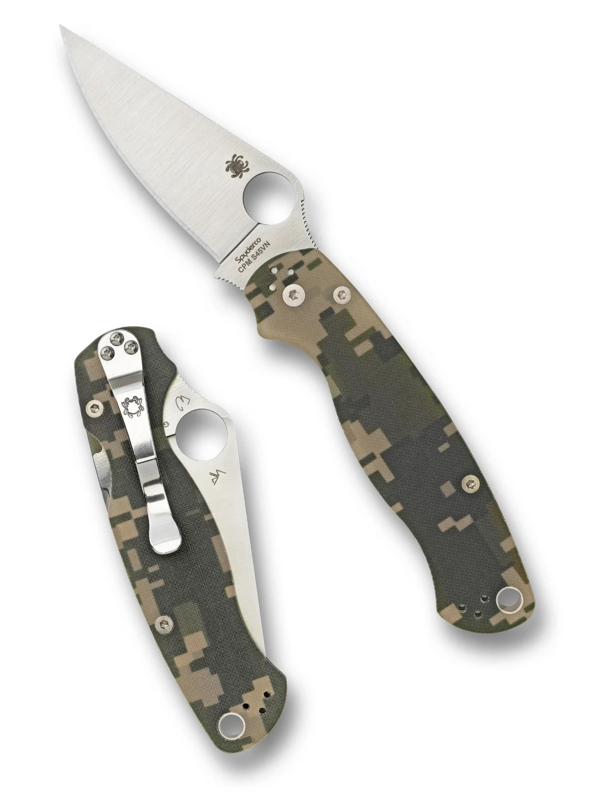 Spyderco Paramilitary 2 G-10 3.44 inch Knife CAMO C81GPCM0BK2 Spyderco Paramilitary 2 G-10 3.44 inch Knife CAMO C81GPCM0BK2