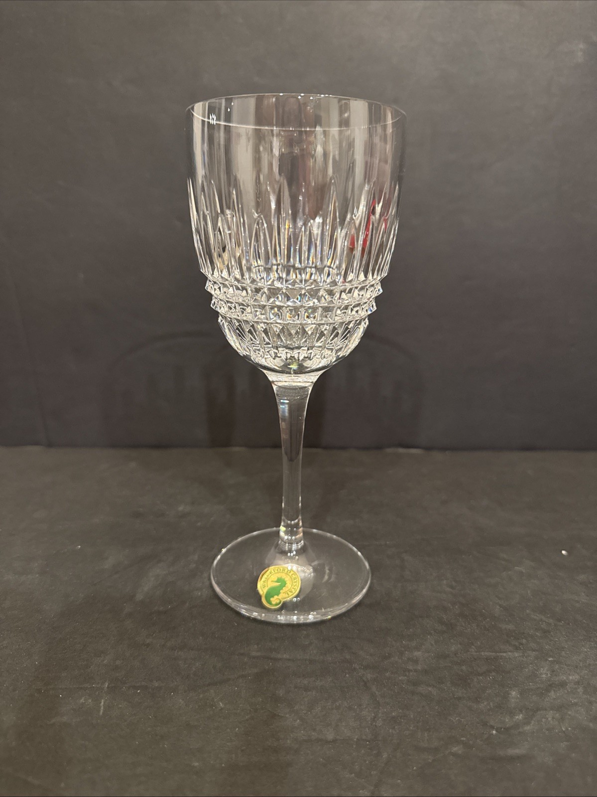 Waterford Lismore Diamond Wine Glass New Without Box 7.25” H Waterford Lismore Diamond Wine Glass New Without Box 7.25” H