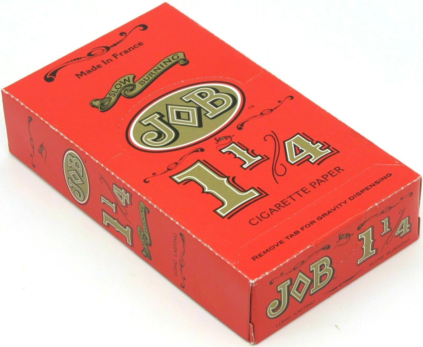 JOB ORANGE 1 1/4 SLOW BURNING CIGARETTE ROLLING PAPERS 1.25 SIZE -- 24 BOOKLETS JOB ORANGE 1 1/4 SLOW BURNING CIGARETTE ROLLING PAPERS 1.25 SIZE -- 24 BOOKLETS
