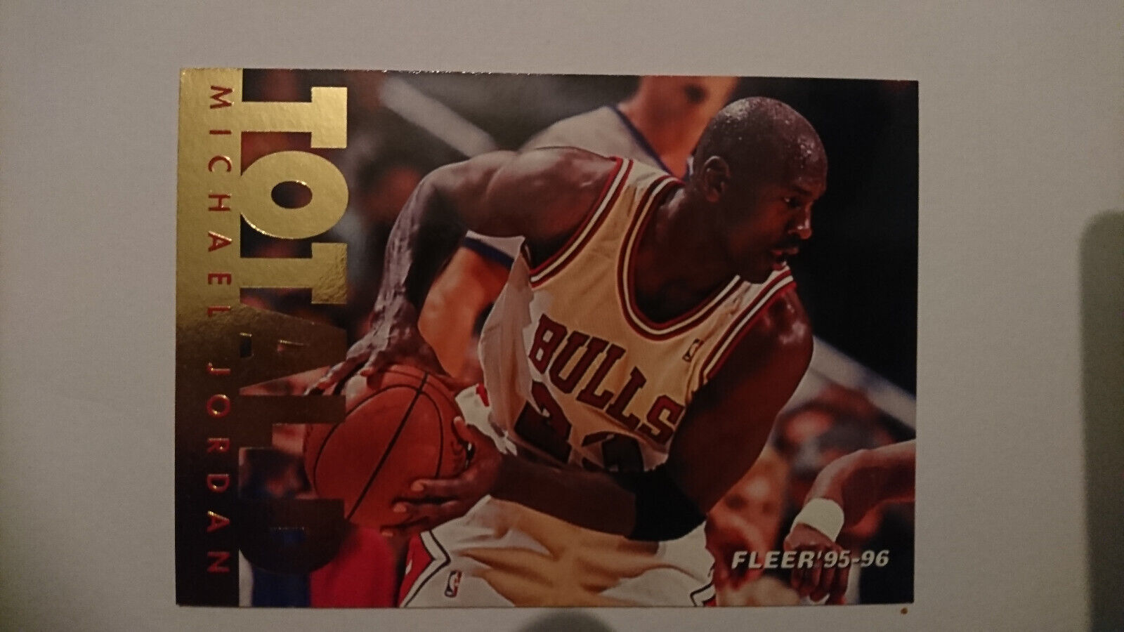 1995-96 Fleer Card Michael Jordan Total D #3