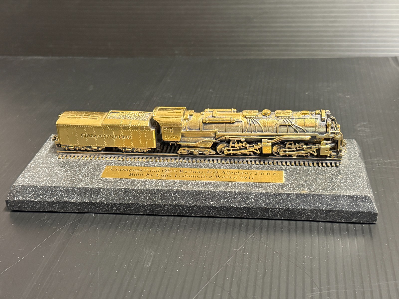 C&O H-8 ALLEGHENY 2-6-6-6 LOCOMOTIVE LIMITED EDITION SCULPTURE #65/250 C&O H-8 ALLEGHENY 2-6-6-6 LOCOMOTIVE LIMITED EDITION SCULPTURE #65/250
