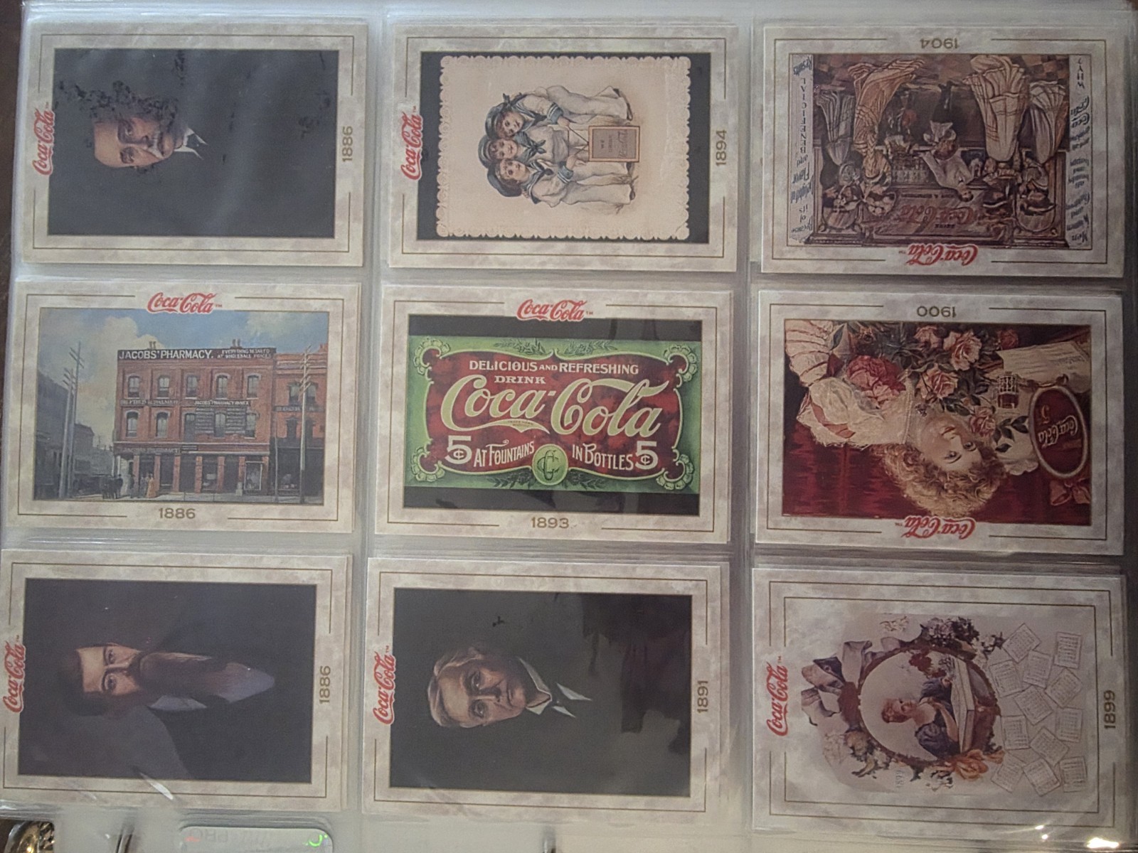 The Coca Cola Cellection Cards - COLLECT-A-CARD - Series 1-4 The Coca Cola Cellection Cards - COLLECT-A-CARD - Series 1-4