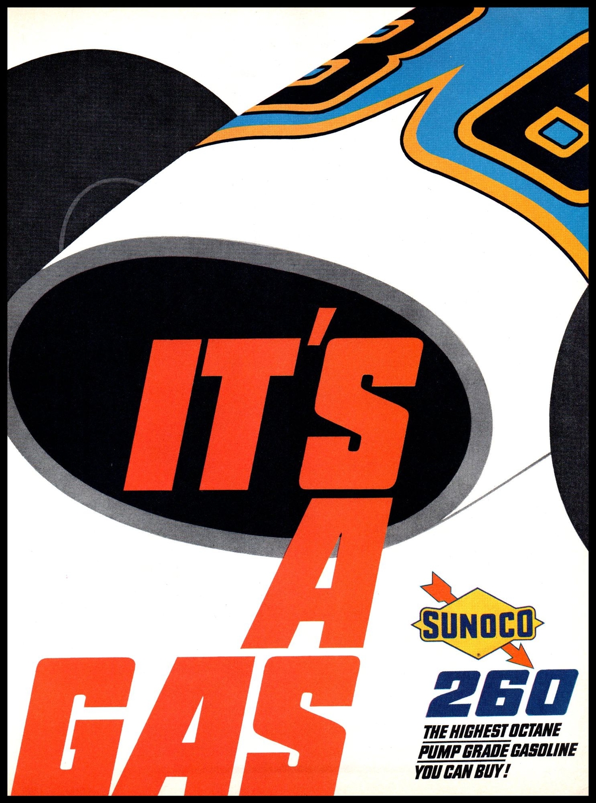 1968 Sunoco 260 It's a Gas Vintage Print Ad Race Car Racing Open Wheel Wall All 1968 Sunoco 260 It's a Gas Vintage Print Ad Race Car Racing Open Wheel Wall All