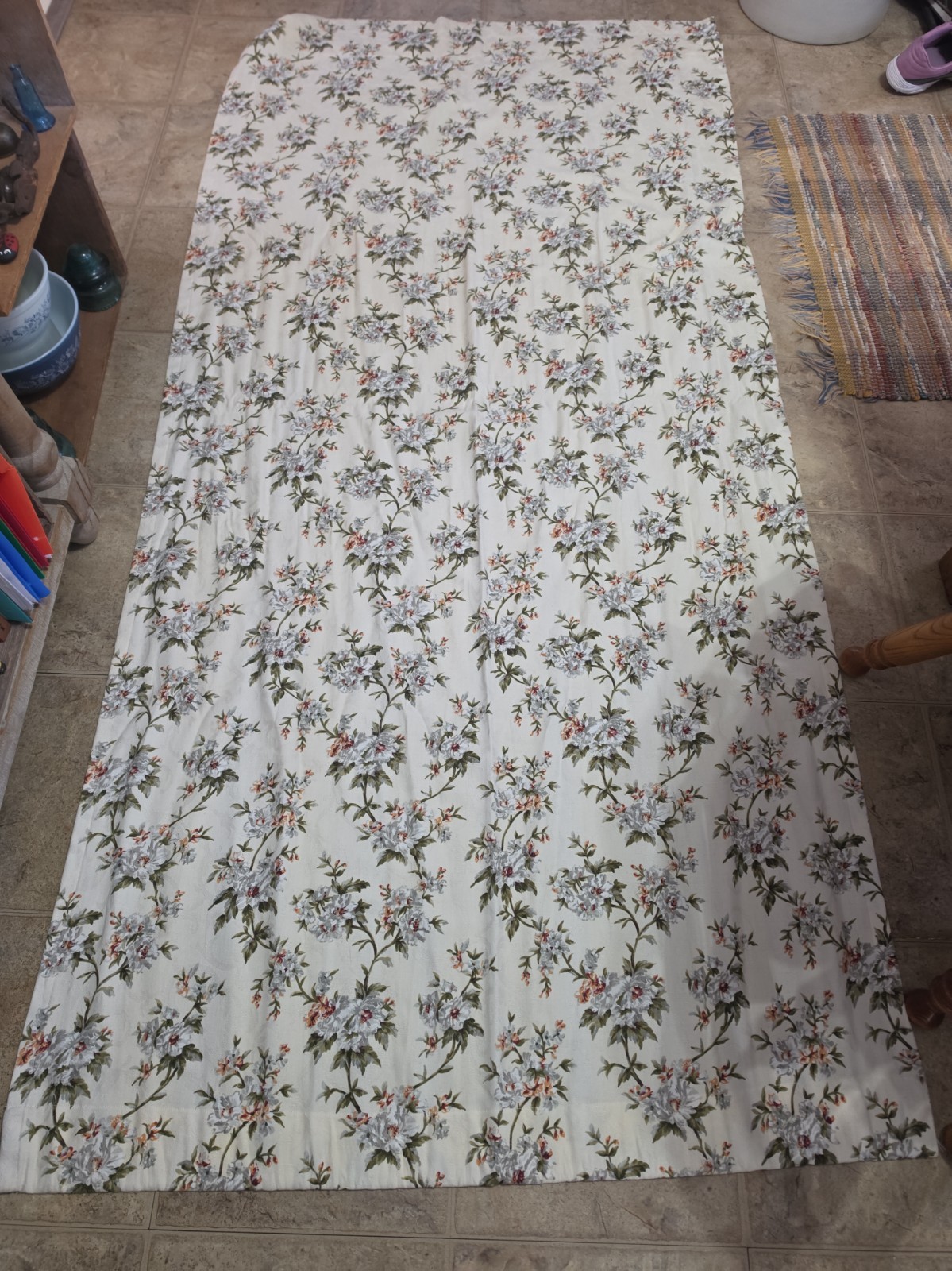 Vintage Waverly Garden Room collection "Carolina Magnolia Pair Of Panel Curtains Vintage Waverly Garden Room collection "Carolina Magnolia Pair Of Panel Curtains