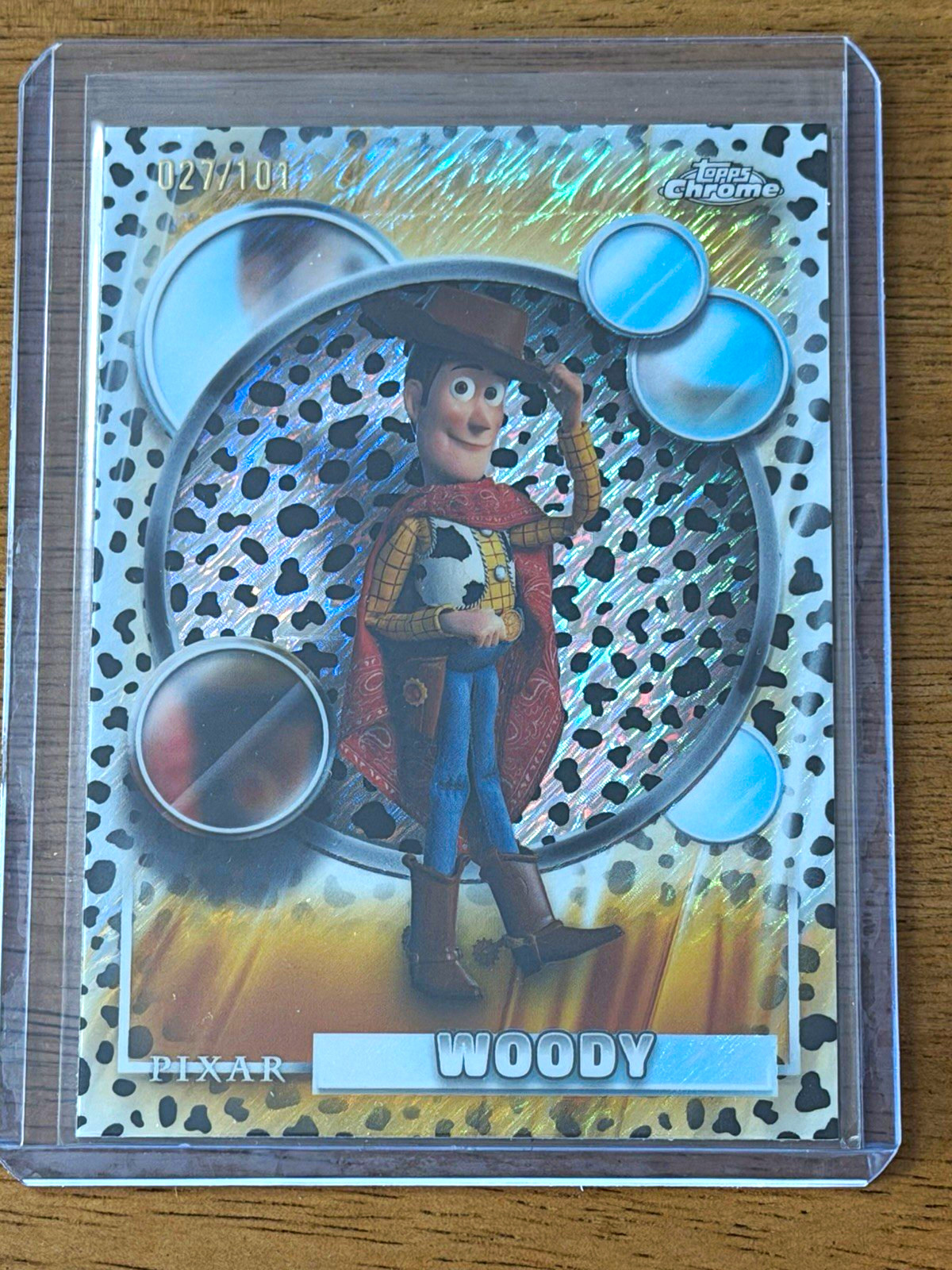 Topps 2026 Topps Chrome Pixar Toy Story Woody #194 Parallel 027/101 Topps 2026 Topps Chrome Pixar Toy Story Woody #194 Parallel 027/101