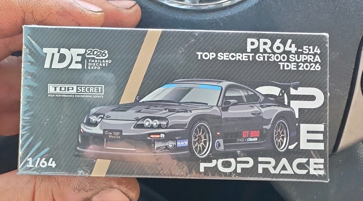 Pop Race PR64-514 1/64 Top Secret GT300 Supra TDE 2026 Show