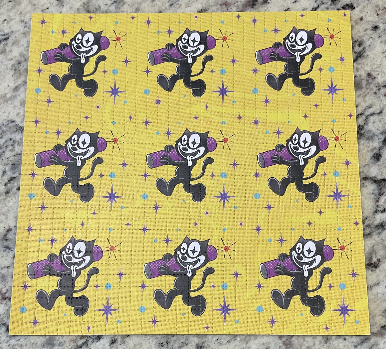 BLOTTER ART FELIX THE CAT DOUBLE SIDED SHEET BY ZIERO BLOTTER ART FELIX THE CAT DOUBLE SIDED SHEET BY ZIERO