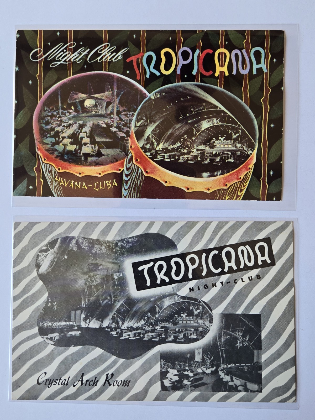 Postcards Lot (2) Night Club Tropicana, Havana, Cuba c. 1953 - Unposted Postcards Lot (2) Night Club Tropicana, Havana, Cuba c. 1953 - Unposted