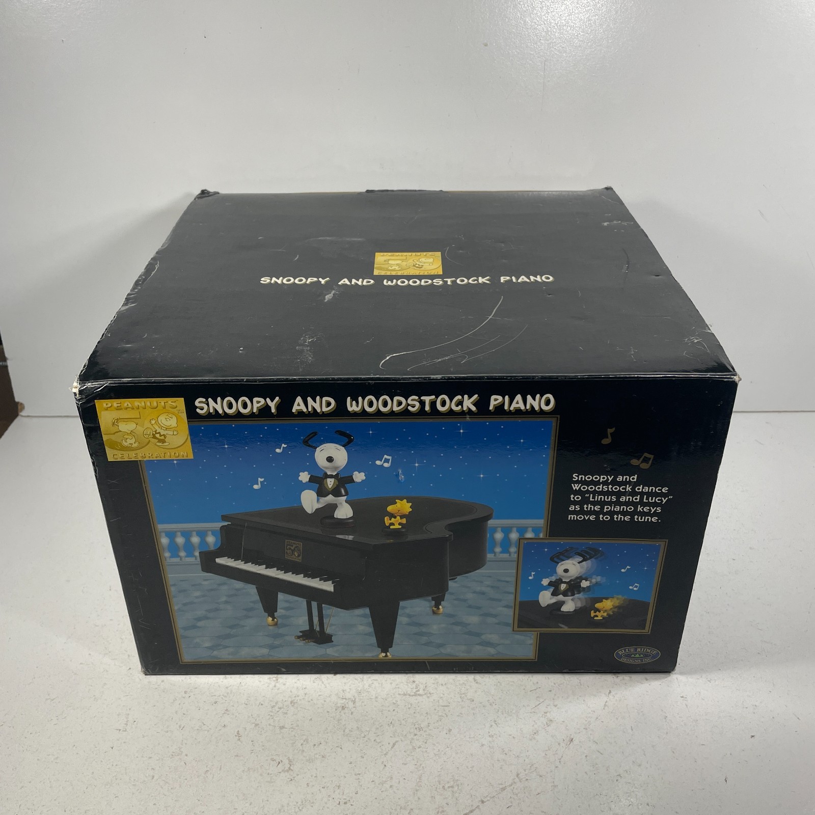MISSING Snoopy & Woodstock Animated Musical Piano Blue Ridge Peanuts 50th Works