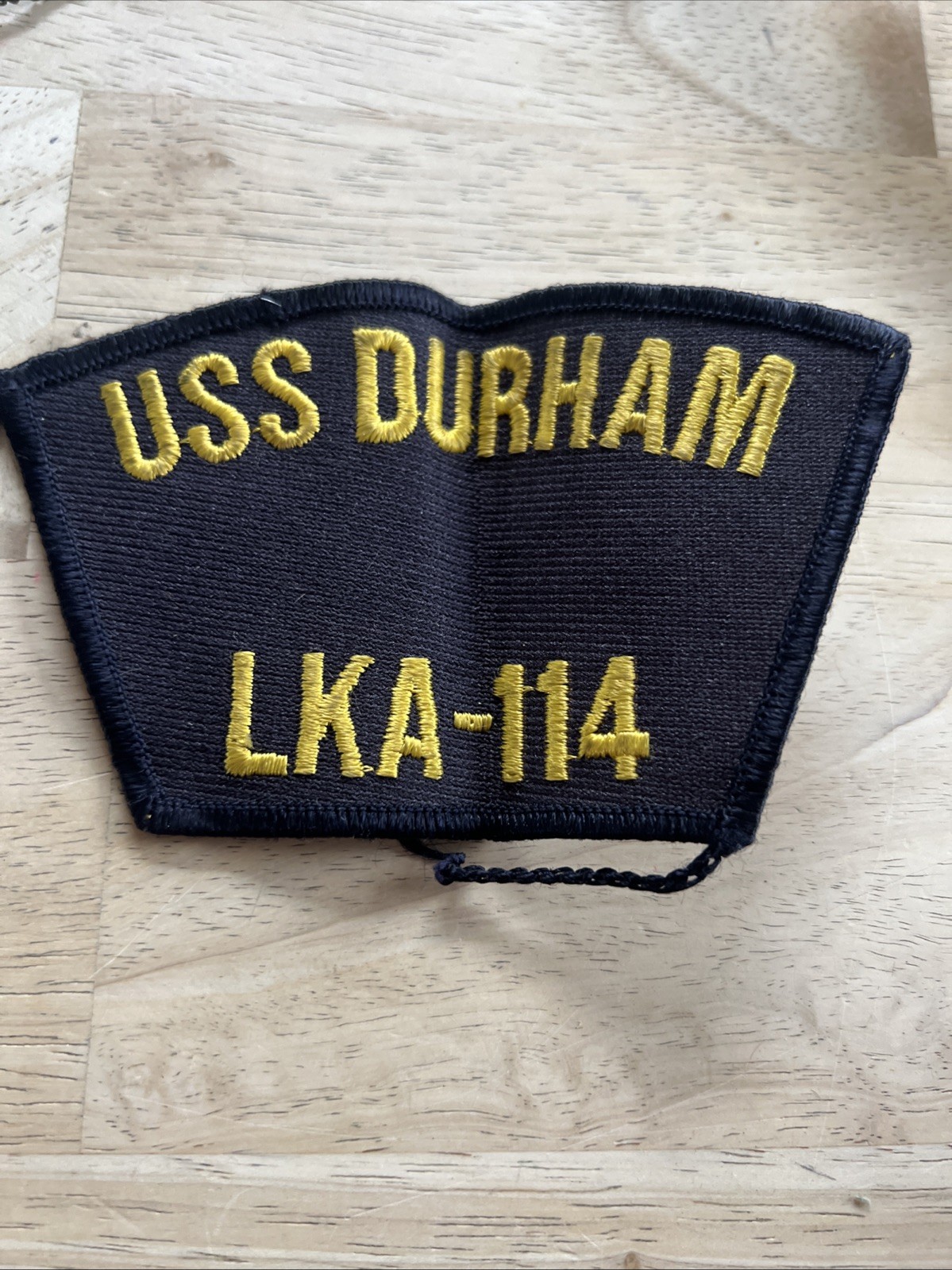 VTG USS Durham LKA-114 Navy Charleston Class Cargo Ship Patch VTG USS Durham LKA-114 Navy Charleston Class Cargo Ship Patch