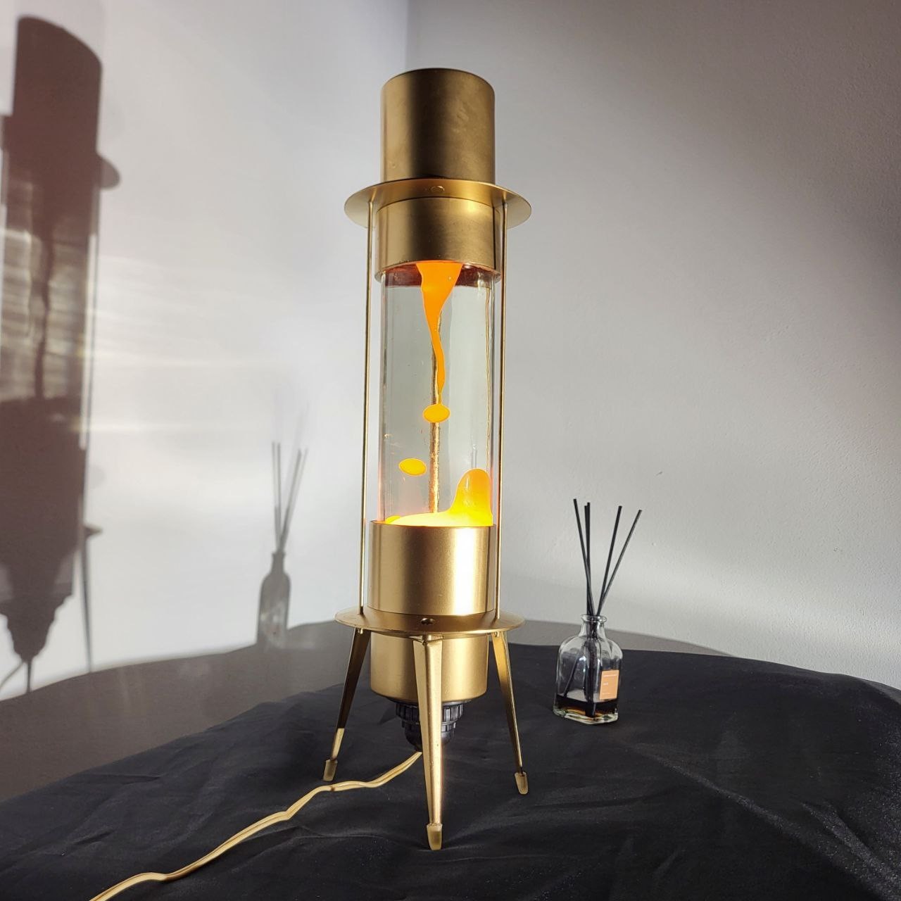 1990 Large original Soviet lava lamp "Rainbow" Rainbow lamp "Rocket" Spaceship 1990 Large original Soviet lava lamp "Rainbow" Rainbow lamp "Rocket" Spaceship