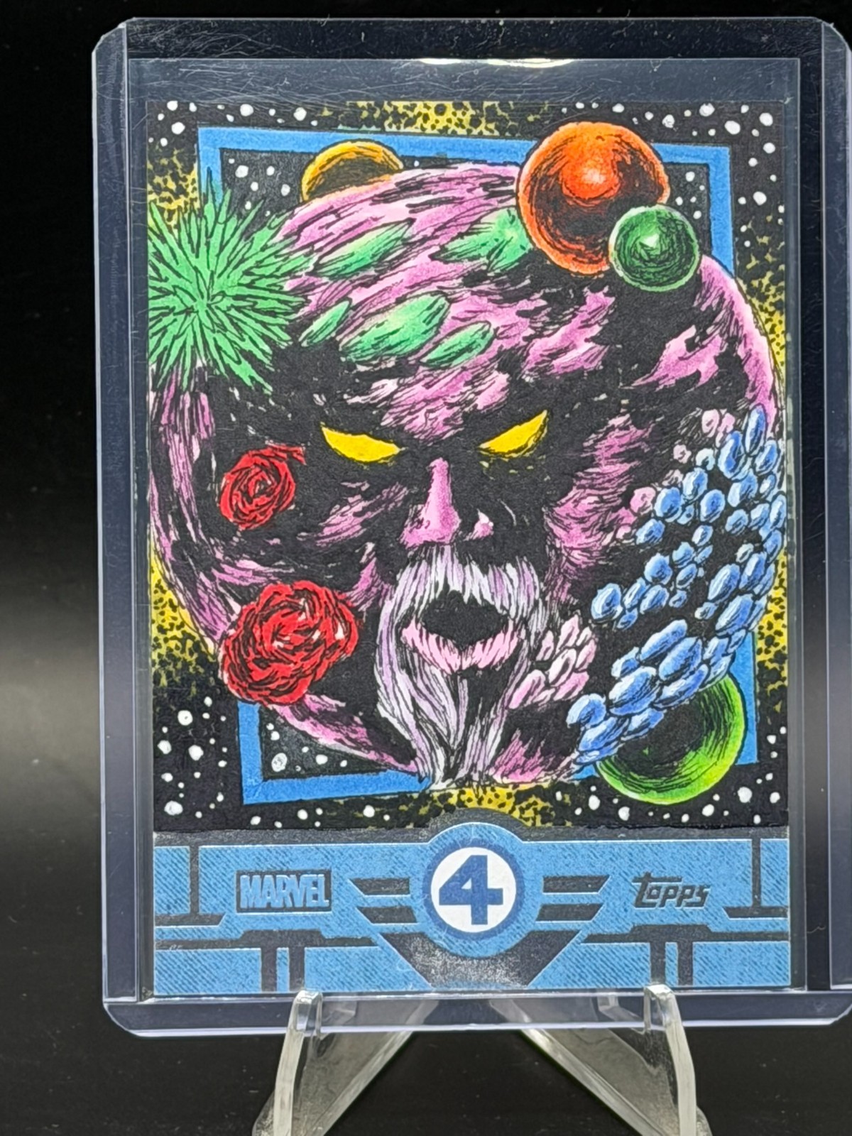 2026 Topps Finest Fantastic Four Ego 1/1 Sketch Card Dan Borgonos Marvel 2026 Topps Finest Fantastic Four Ego 1/1 Sketch Card Dan Borgonos Marvel