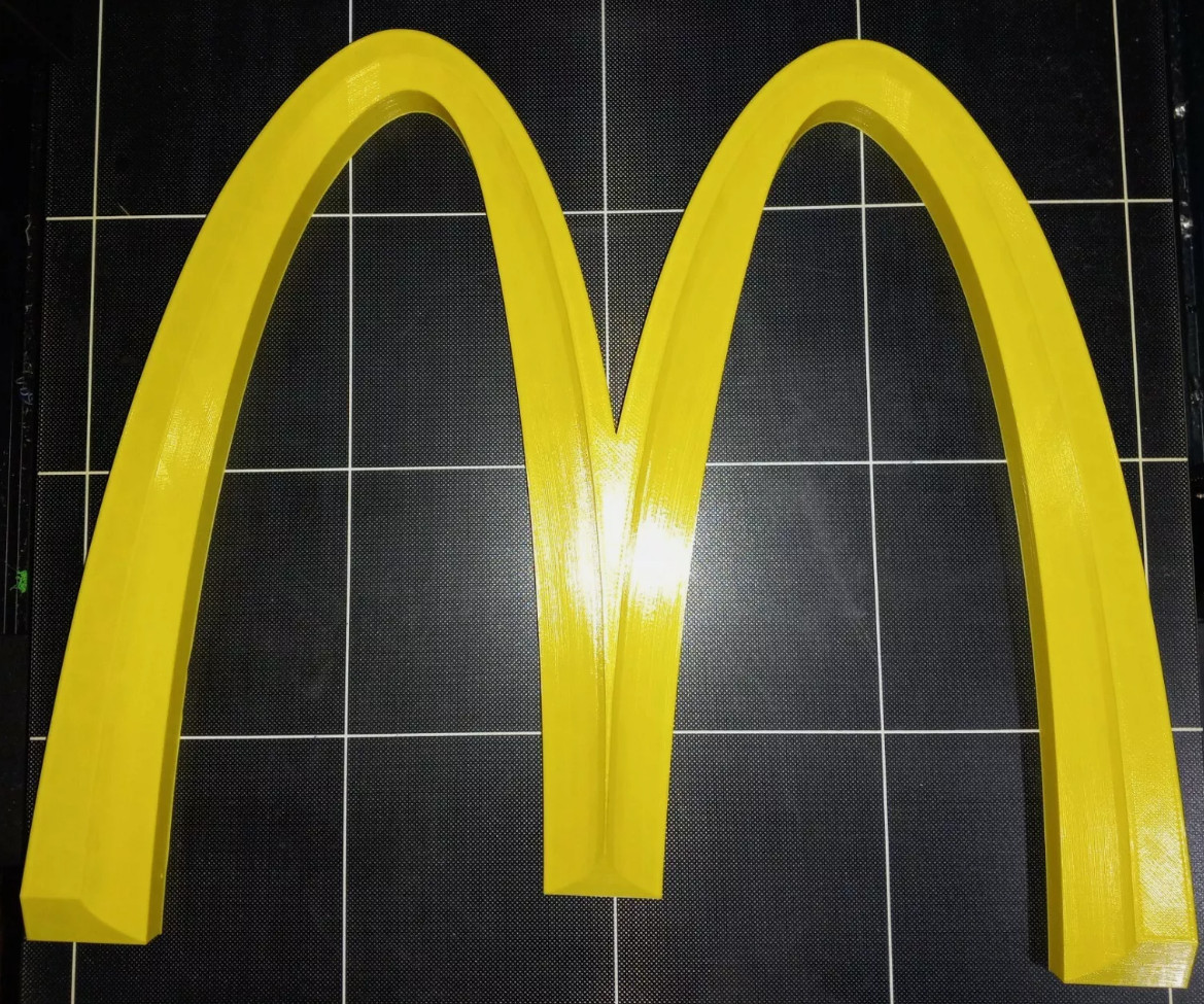 Professional McDonald’s Big “M” 3D Advertising Sign Golden Arches 8"×6" Professional McDonald’s Big “M” 3D Advertising Sign Golden Arches 8"×6"
