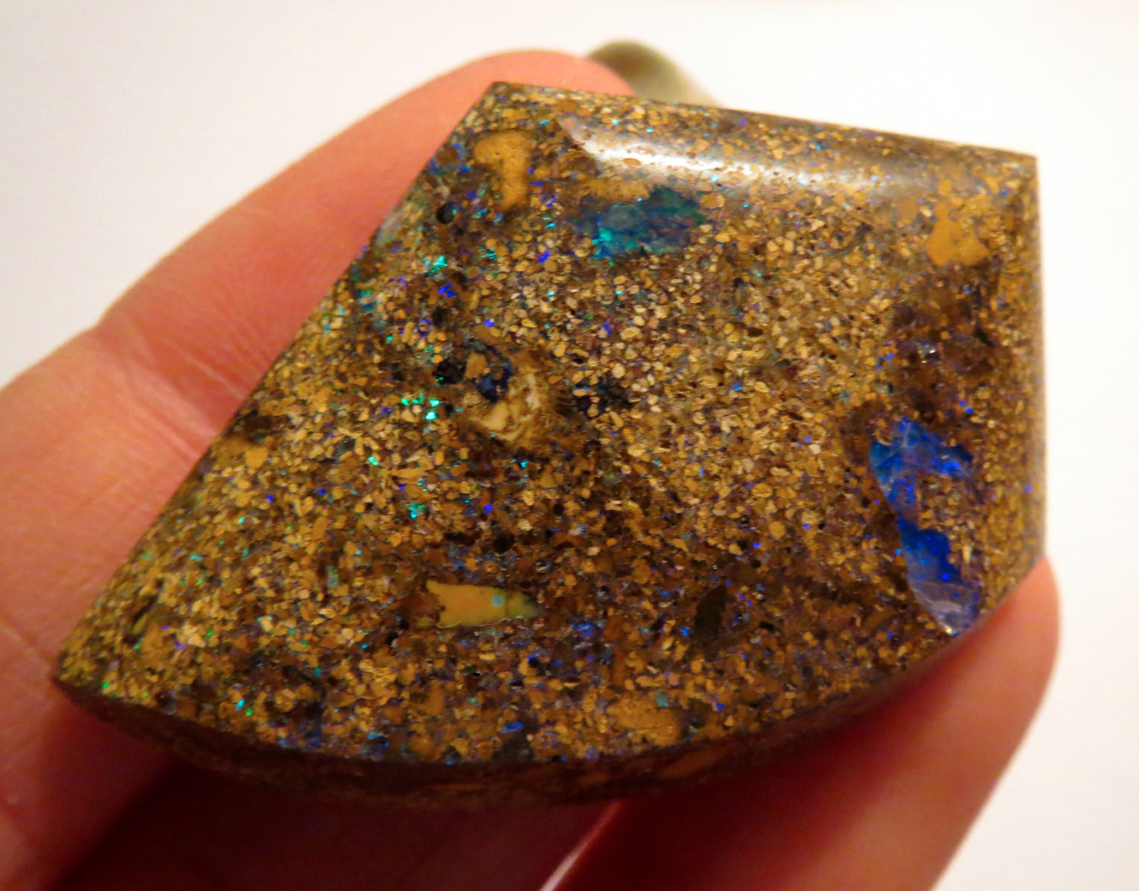 GORGEOUS HAND CUT AND POLISHED AUSTRALIAN KOROIT BOULDER OPAL