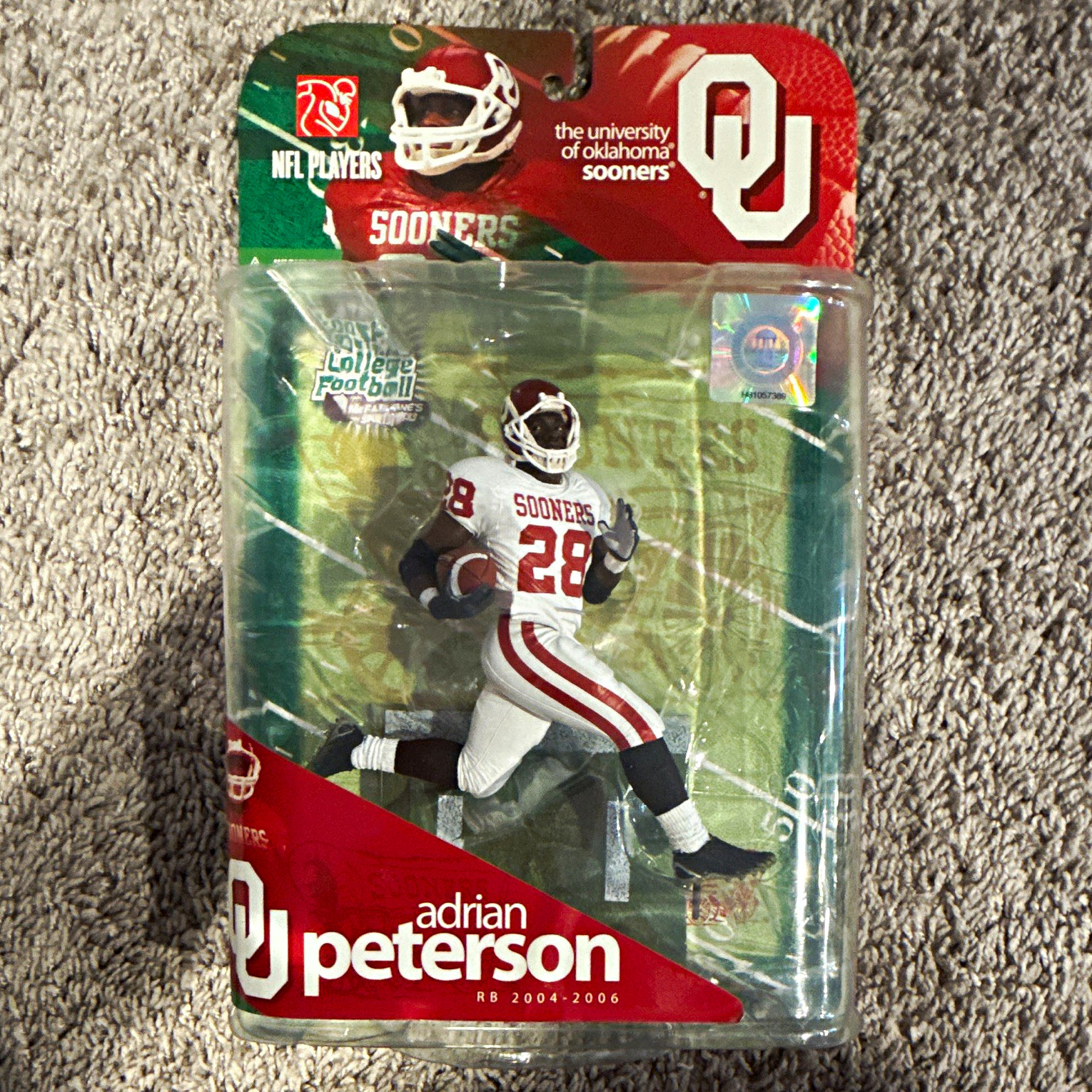 McFarlane Toys Adrian Peterson Oklahoma Sooners Figure, College Football, Base McFarlane Toys Adrian Peterson Oklahoma Sooners Figure, College Football, Base