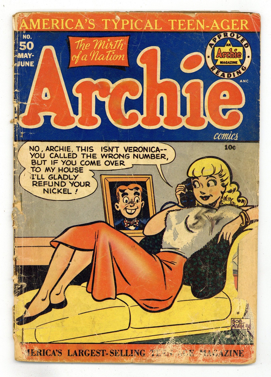 Archie #50 FR 1.0 1951