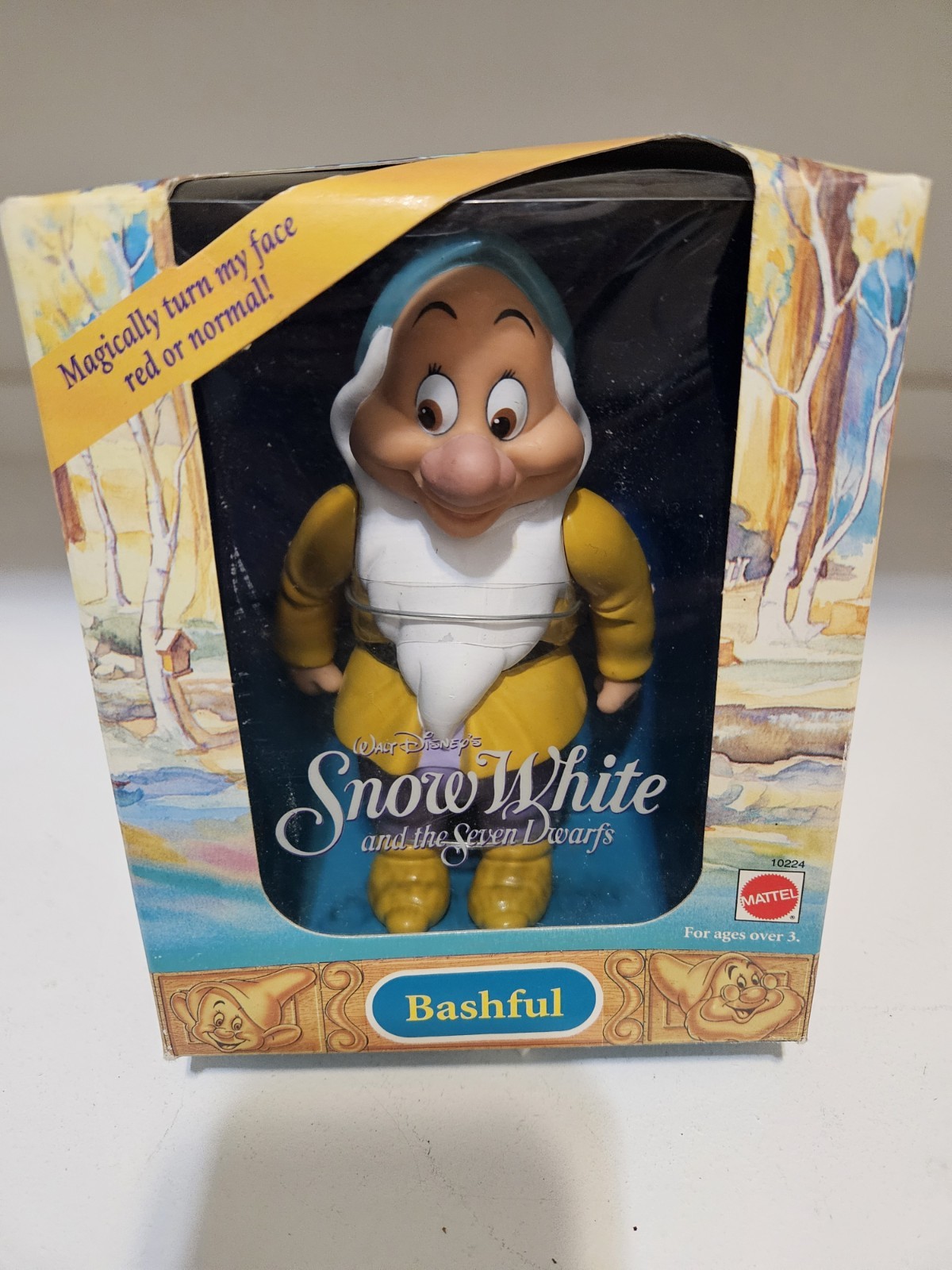 Vintage Mattel Disney Bashful Drawf Snow White Seven Dwarves 1992 NIB Vintage Mattel Disney Bashful Drawf Snow White Seven Dwarves 1992 NIB