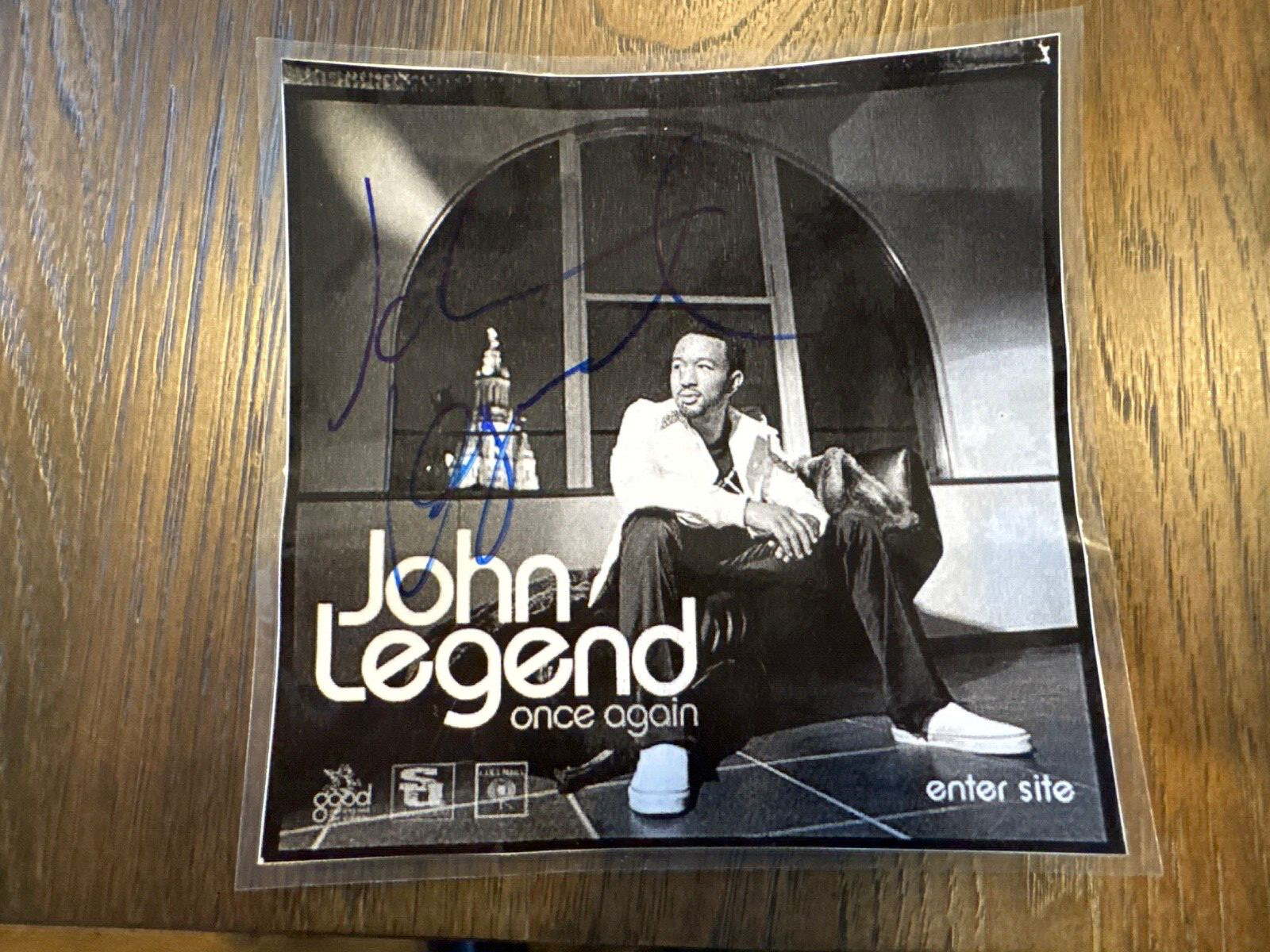 John Legend Signed 6 x 6 "Once Again" Promotional Media Release - Authentic John Legend Signed 6 x 6 "Once Again" Promotional Media Release - Authentic