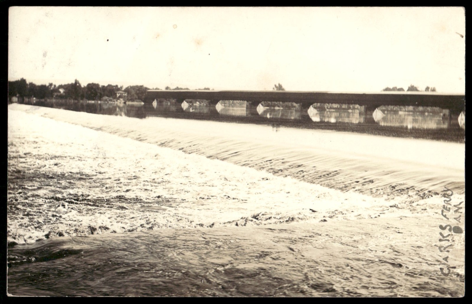 Vintage Postcard Real Photo Clarks Ferry Bridge Duncannon PA Vintage Postcard Real Photo Clarks Ferry Bridge Duncannon PA