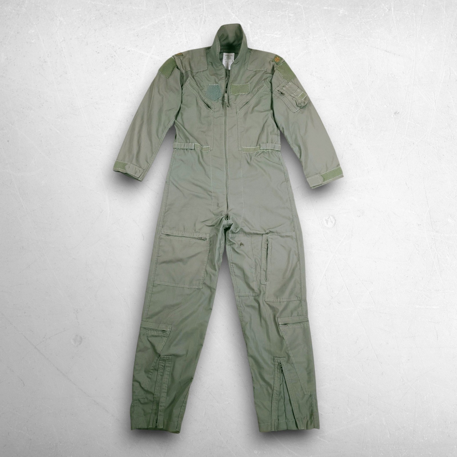VTG 90s USAF Flyer's Coveralls Summer Fire Resistant 40L Sage Green Major Rank VTG 90s USAF Flyer's Coveralls Summer Fire Resistant 40L Sage Green Major Rank