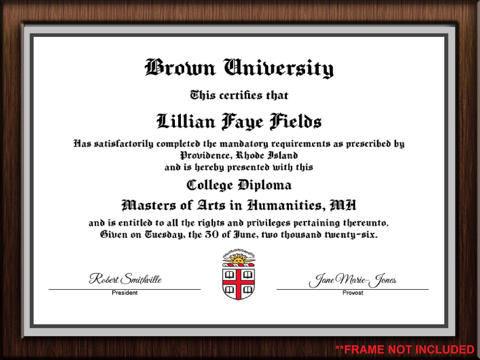 Fully Custom Novelty Diploma Keepsake – Personalized Decorative Certificate Fully Custom Novelty Diploma Keepsake – Personalized Decorative Certificate